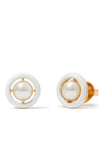 KC951-dream in color studs-White Gold