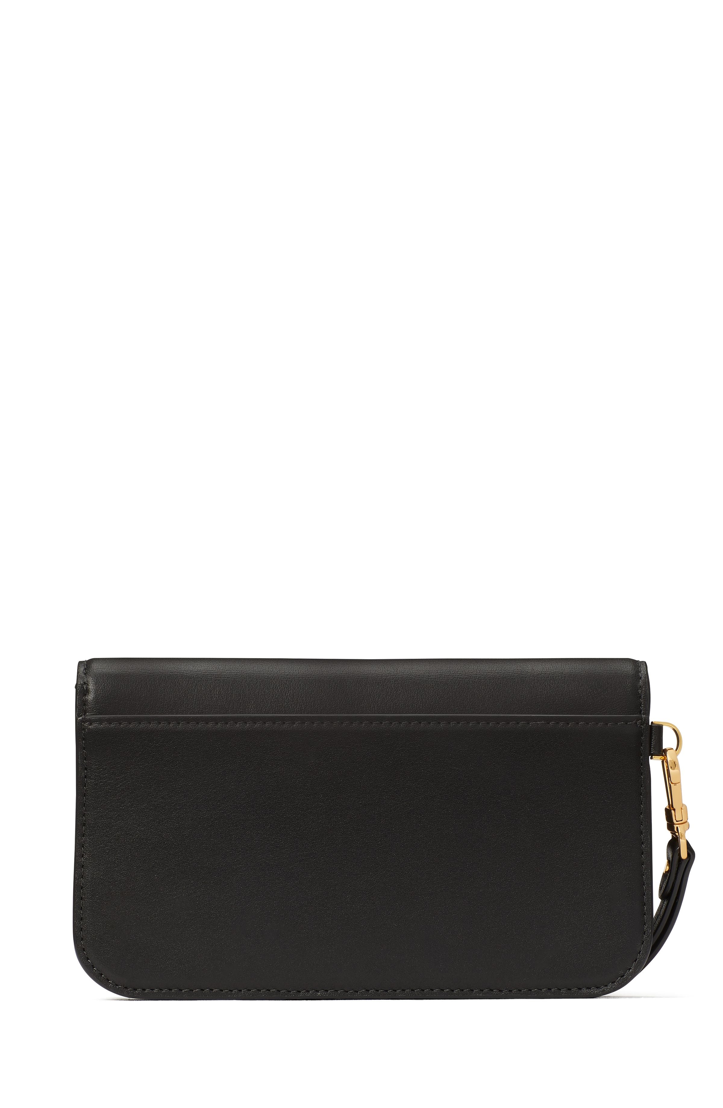 KD173-dakota flap wristlet-Black