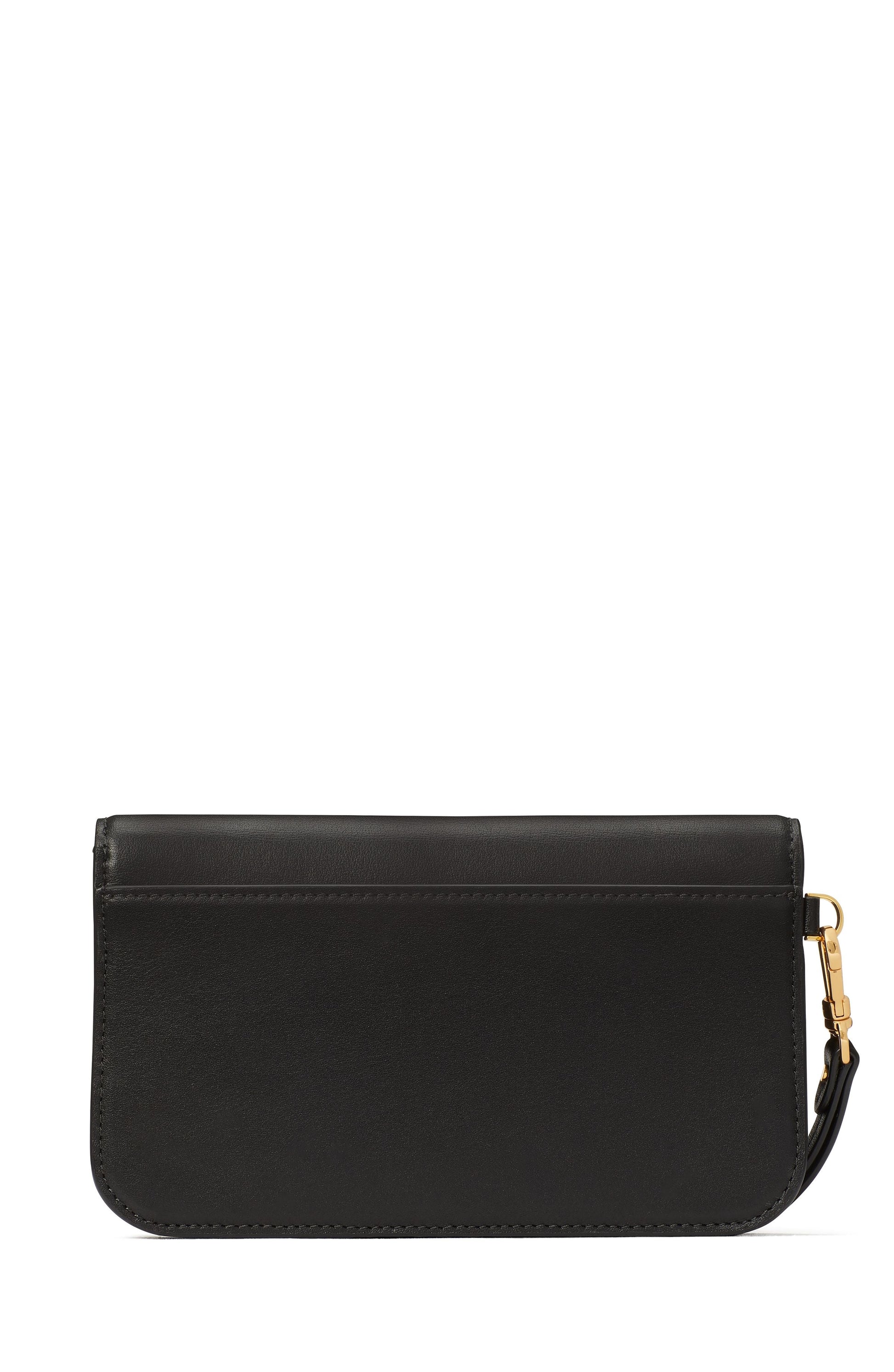 KD173-dakota flap wristlet-Black