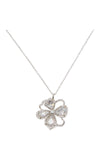 KD882-precious bloom mini pendant-Clear/Silver