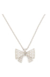 KD971_Wrapped In A Bow Mini Pendant_Clear/Silver