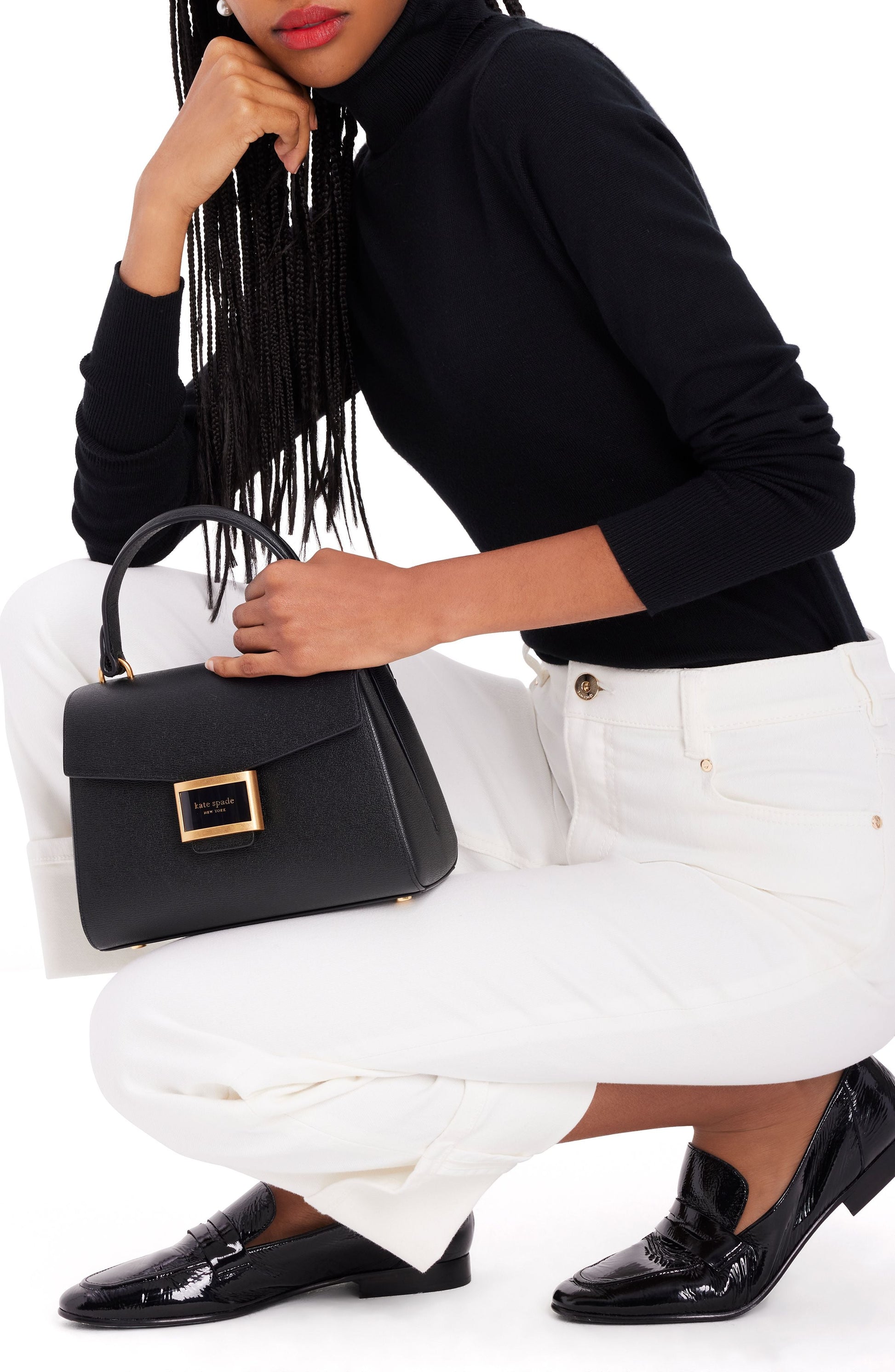 ke122_Katy Small Top-handle Bag_Black