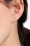 KE496_Set In Stone Small Studs_Clear/Silver