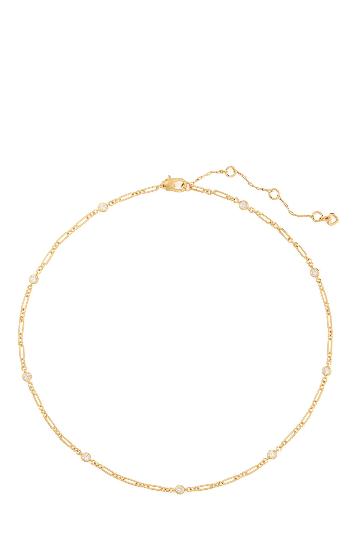 KF130_Chn Stn Neck_Clear/Gold