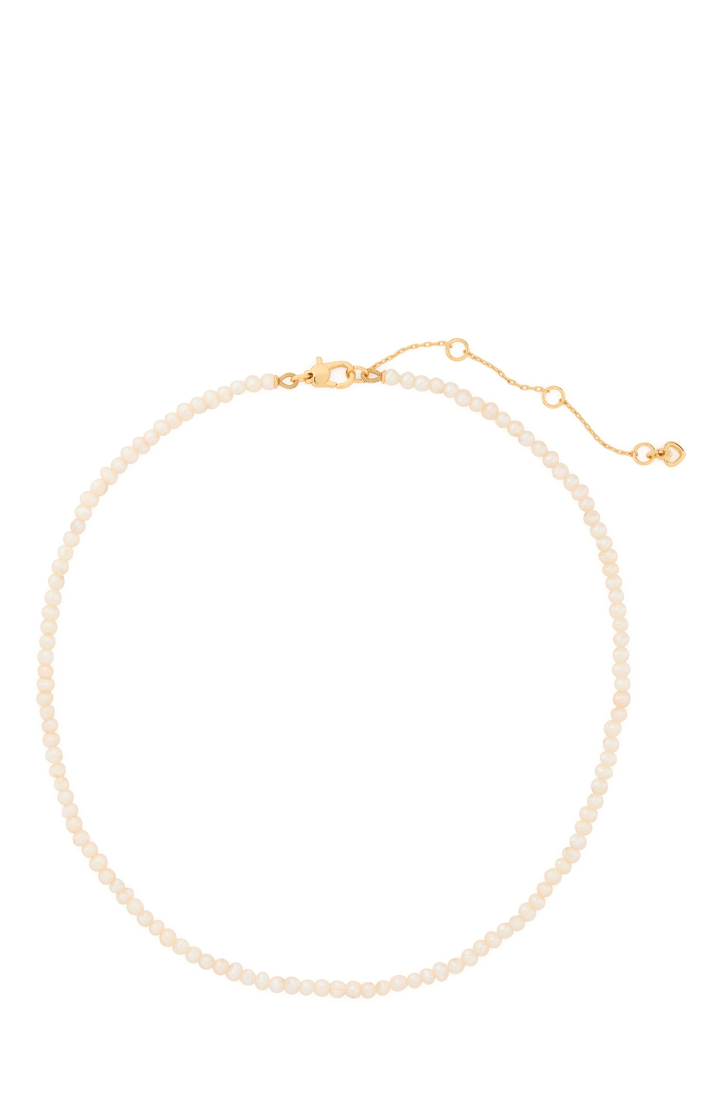 KF135_Pearl Necklace_Cream/Gold