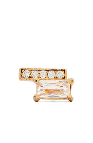 KF190-Precious Delights Delicate Studs-Clear/Gold