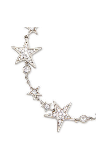 KF241-tennis bracelet-Clear/Silver