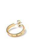 KF255-Set In Stone Star Hoops-Clear/Gold