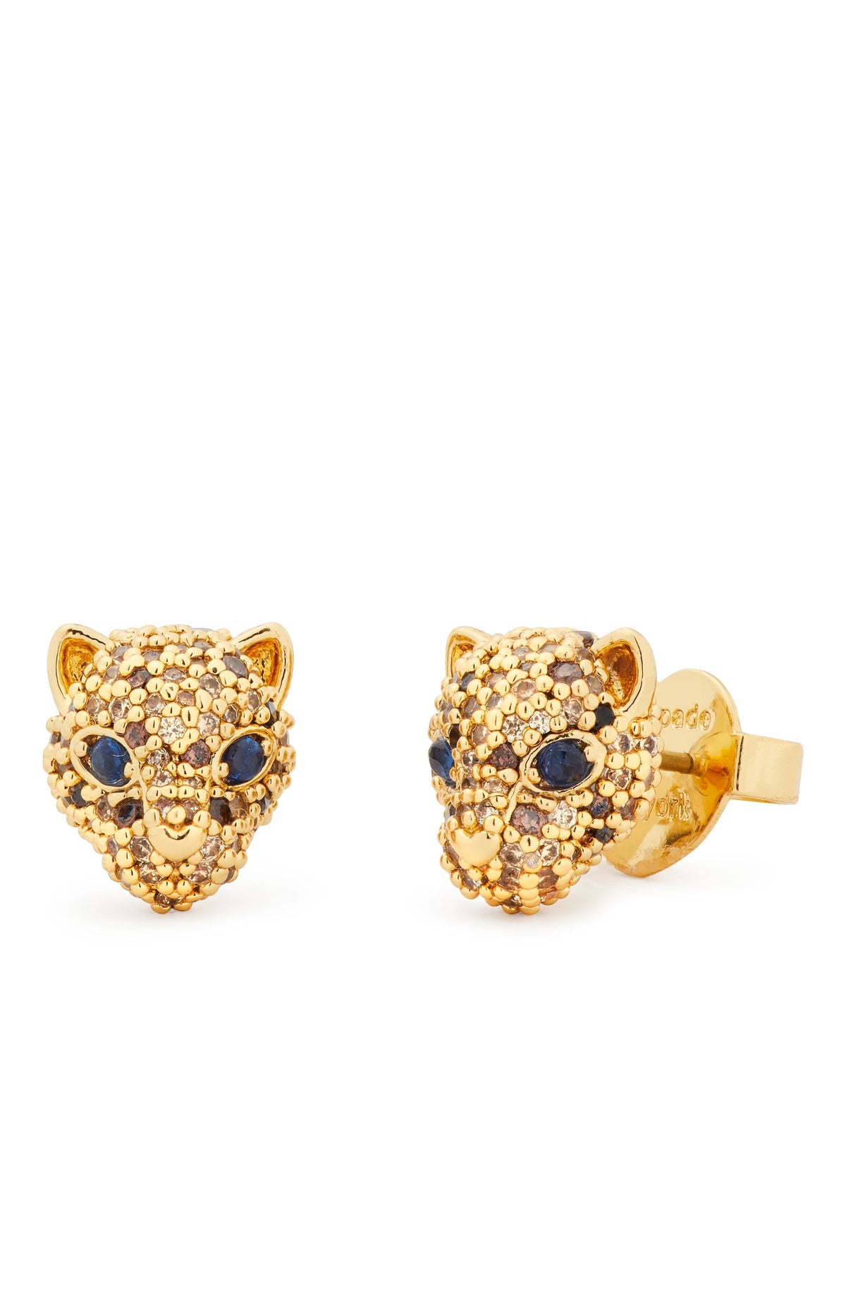 KF602-Winter Carnival Pavé Leopard Studs-Neutral Multi