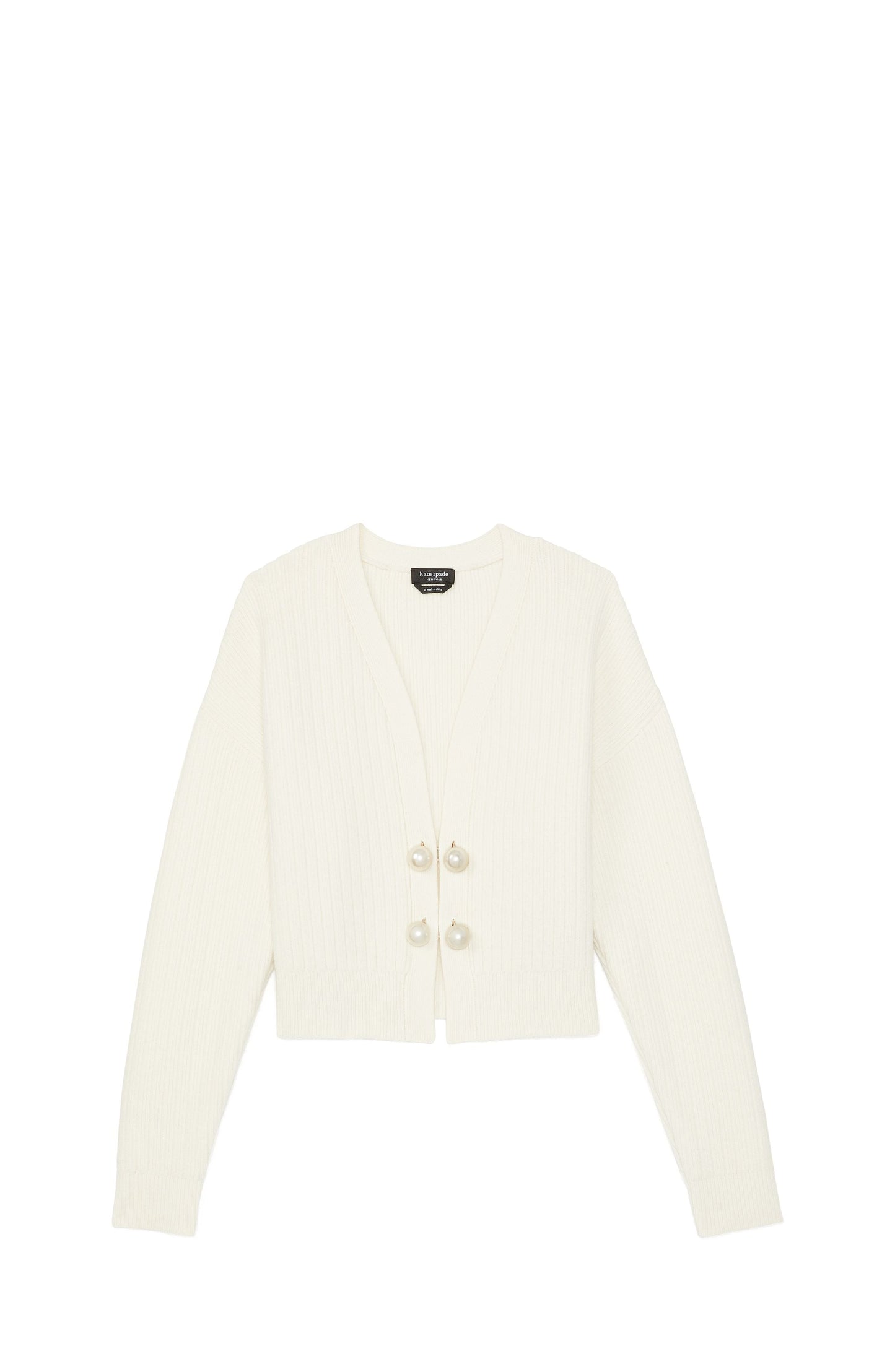 Ribbed Pearl Cardigan