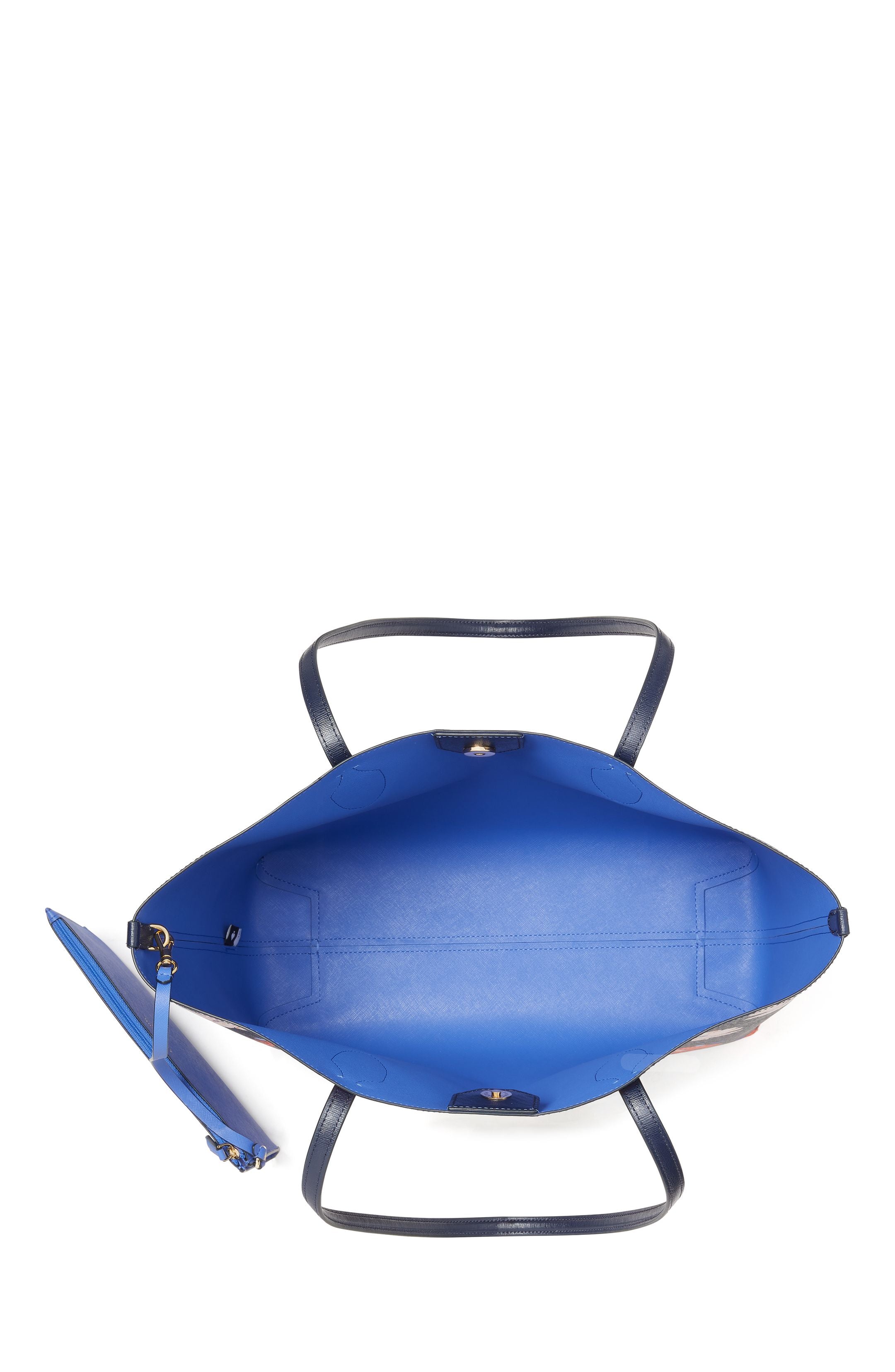 KF799-BKR LG TOTE-Parisian Navy Multi