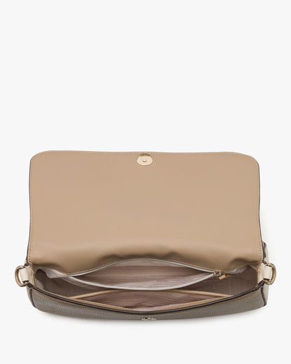 Hudson Colorblocked Flap Shoulder Bag