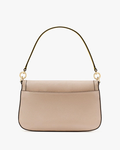 Hudson Colorblocked Flap Shoulder Bag