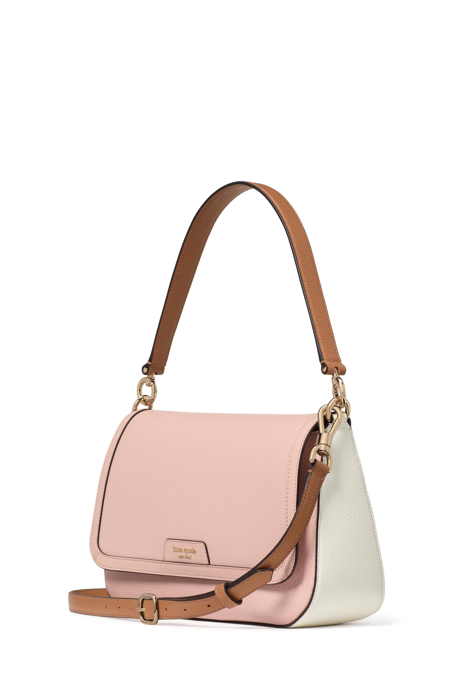 Hudson Colorblocked Flap Shoulder Bag