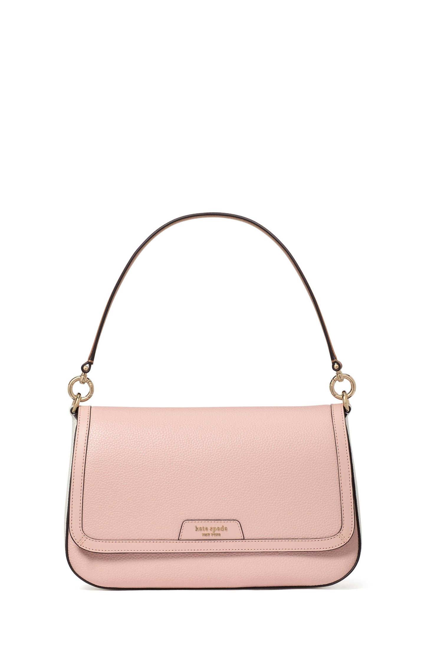 Hudson Colorblocked Flap Shoulder Bag