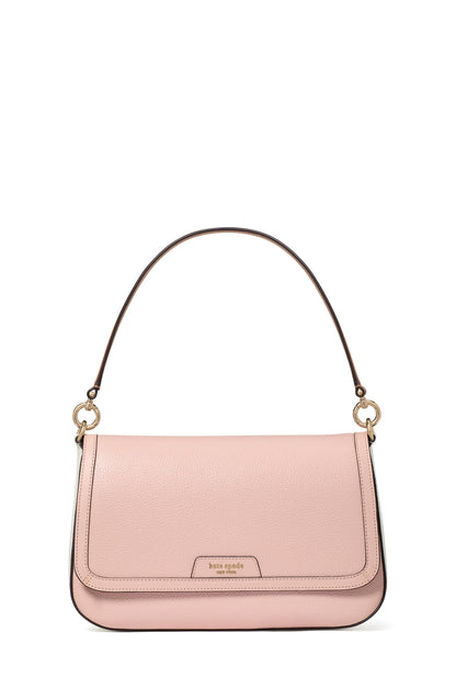 Hudson Colorblocked Flap Shoulder Bag