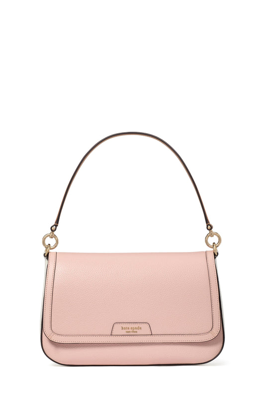 Hudson Colorblocked Flap Shoulder Bag