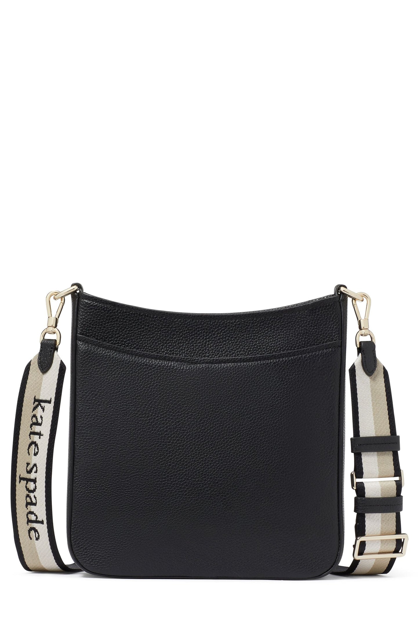 Hudson Pebbled Leather Large Messenger Crossbody