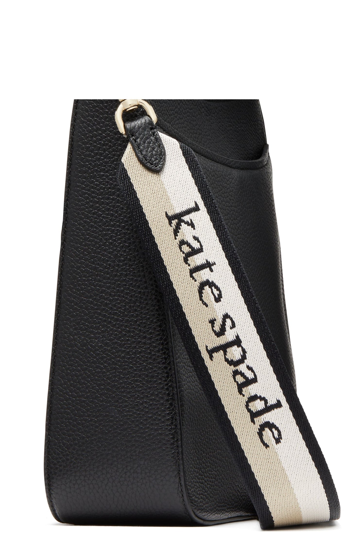Hudson Pebbled Leather Large Messenger Crossbody
