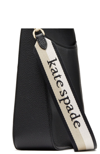 Hudson Pebbled Leather Large Messenger Crossbody