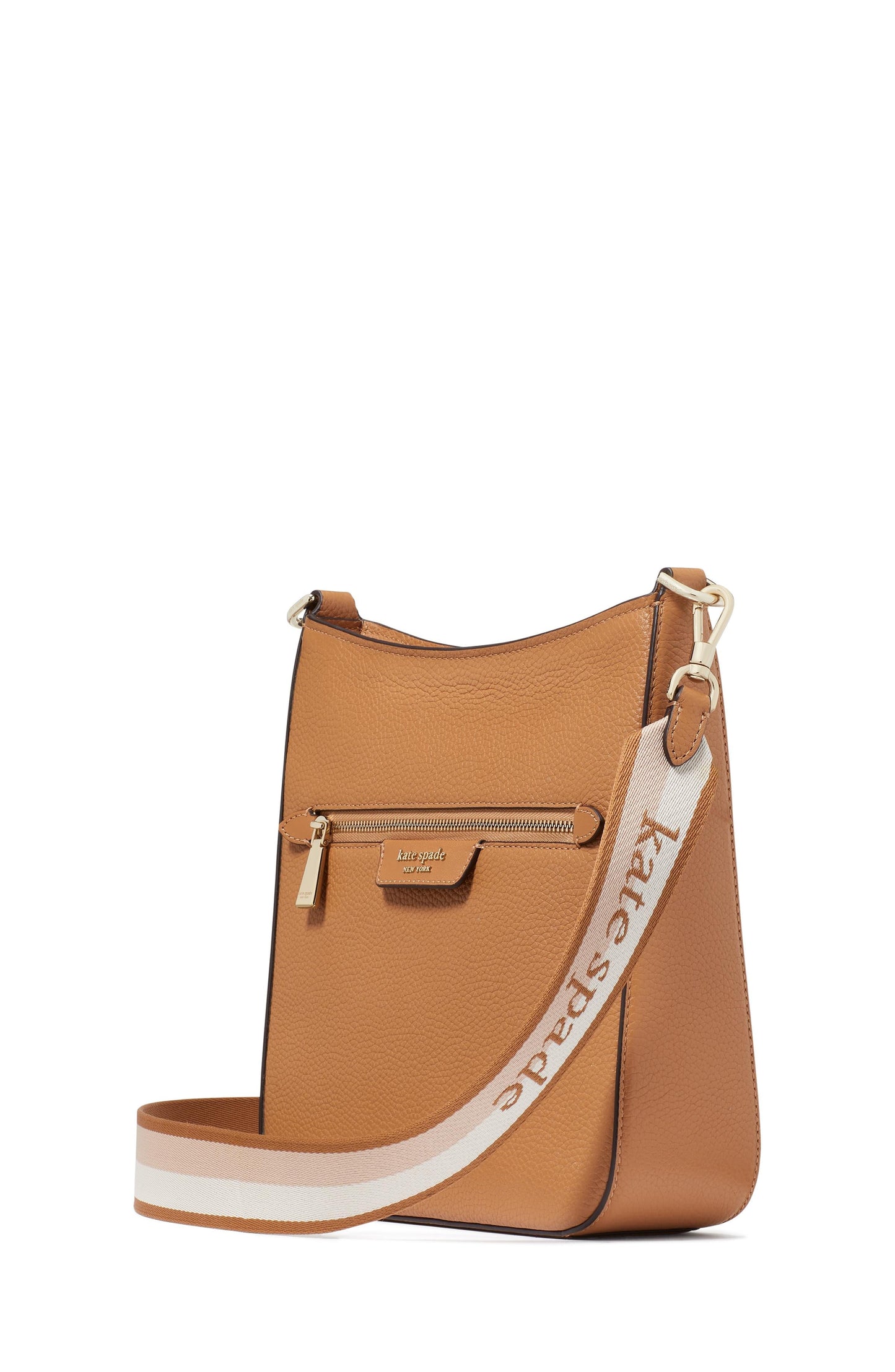 Hudson Pebbled Leather Large Messenger Crossbody