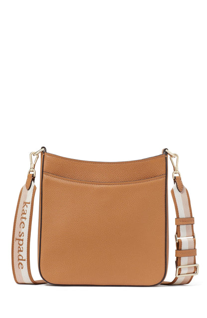 Hudson Pebbled Leather Large Messenger Crossbody
