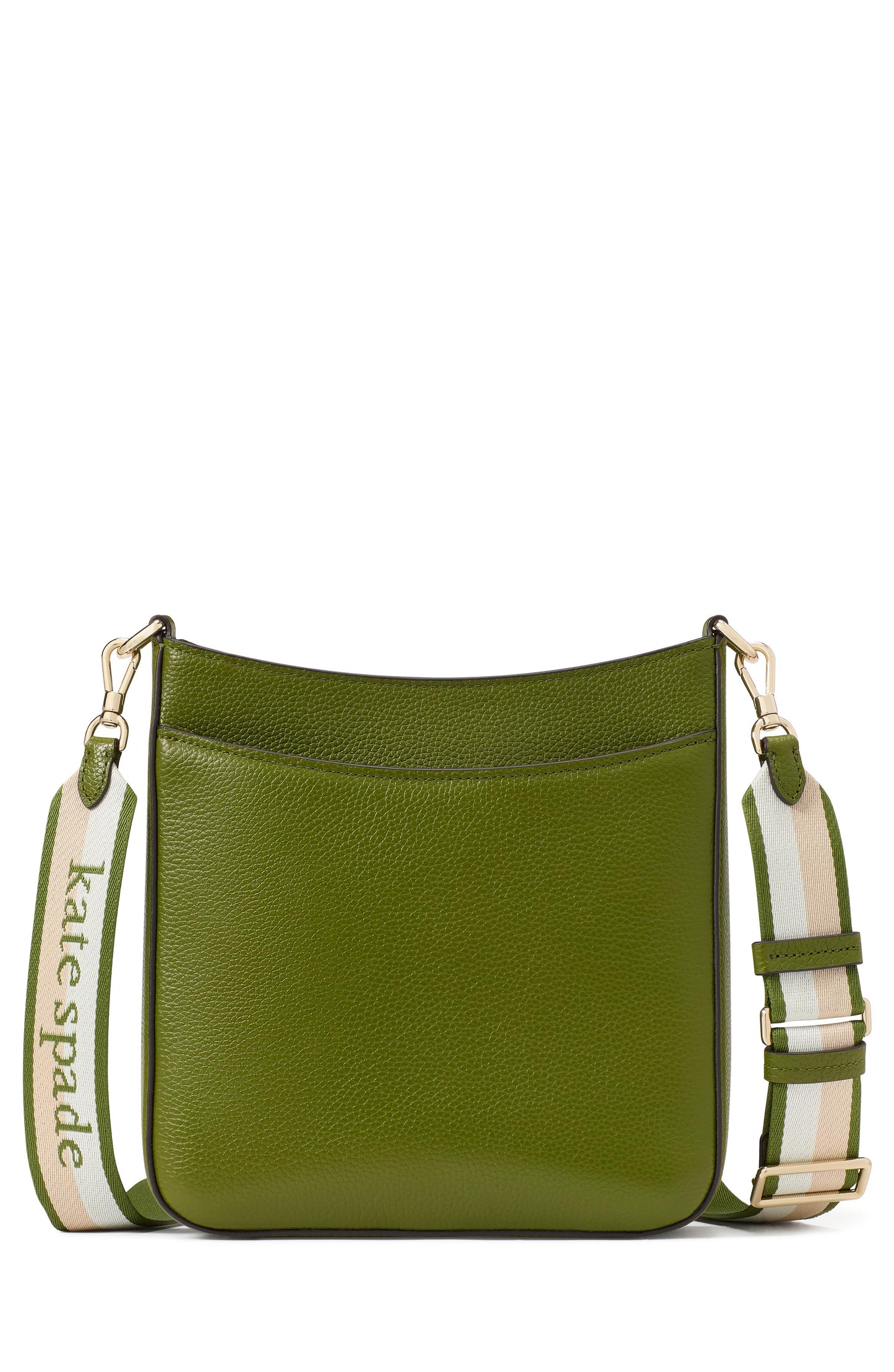 Hudson Pebbled Leather Large Messenger Crossbody