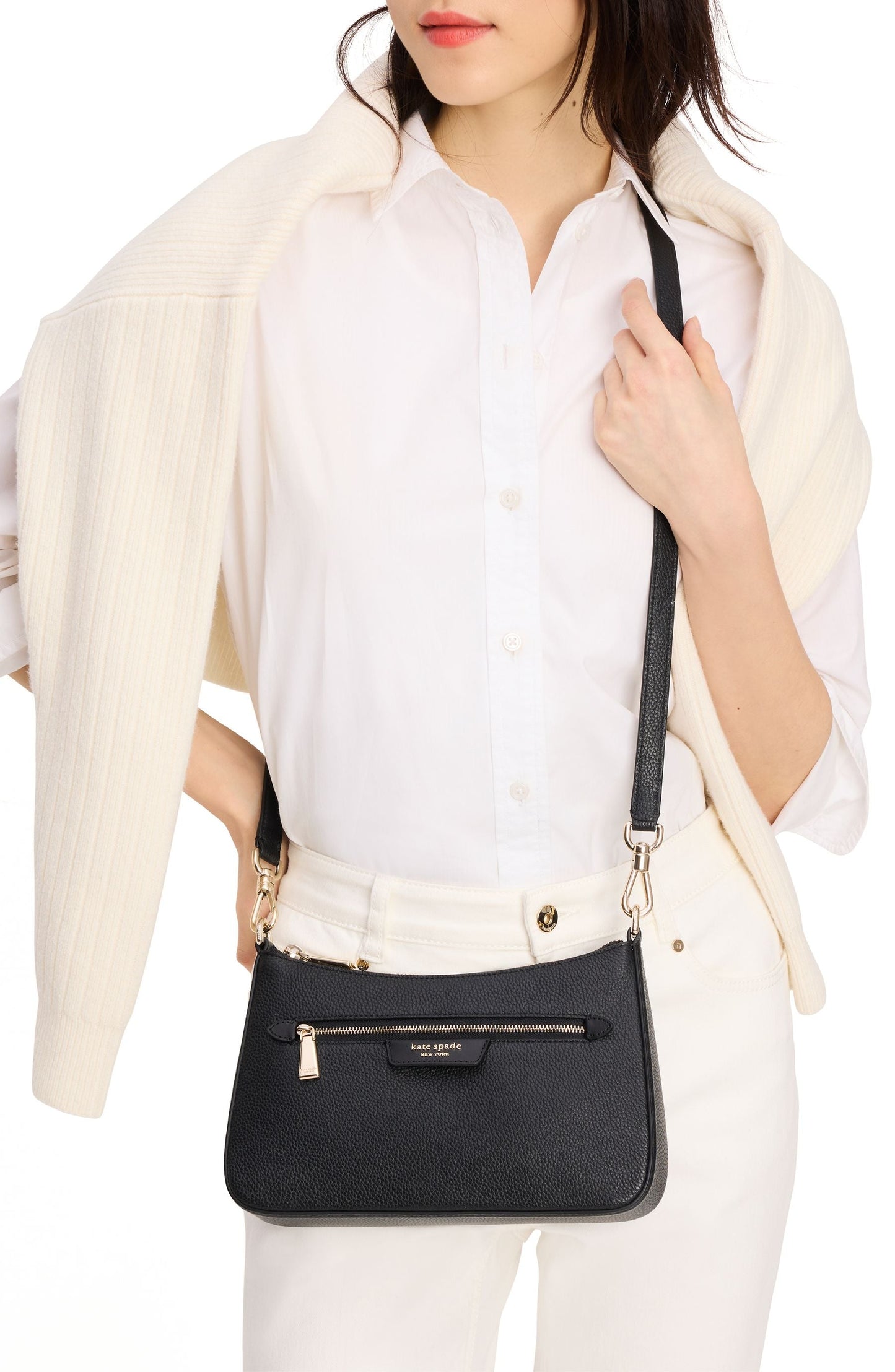 Hudson Pebbled Leather Convertible Crossbody