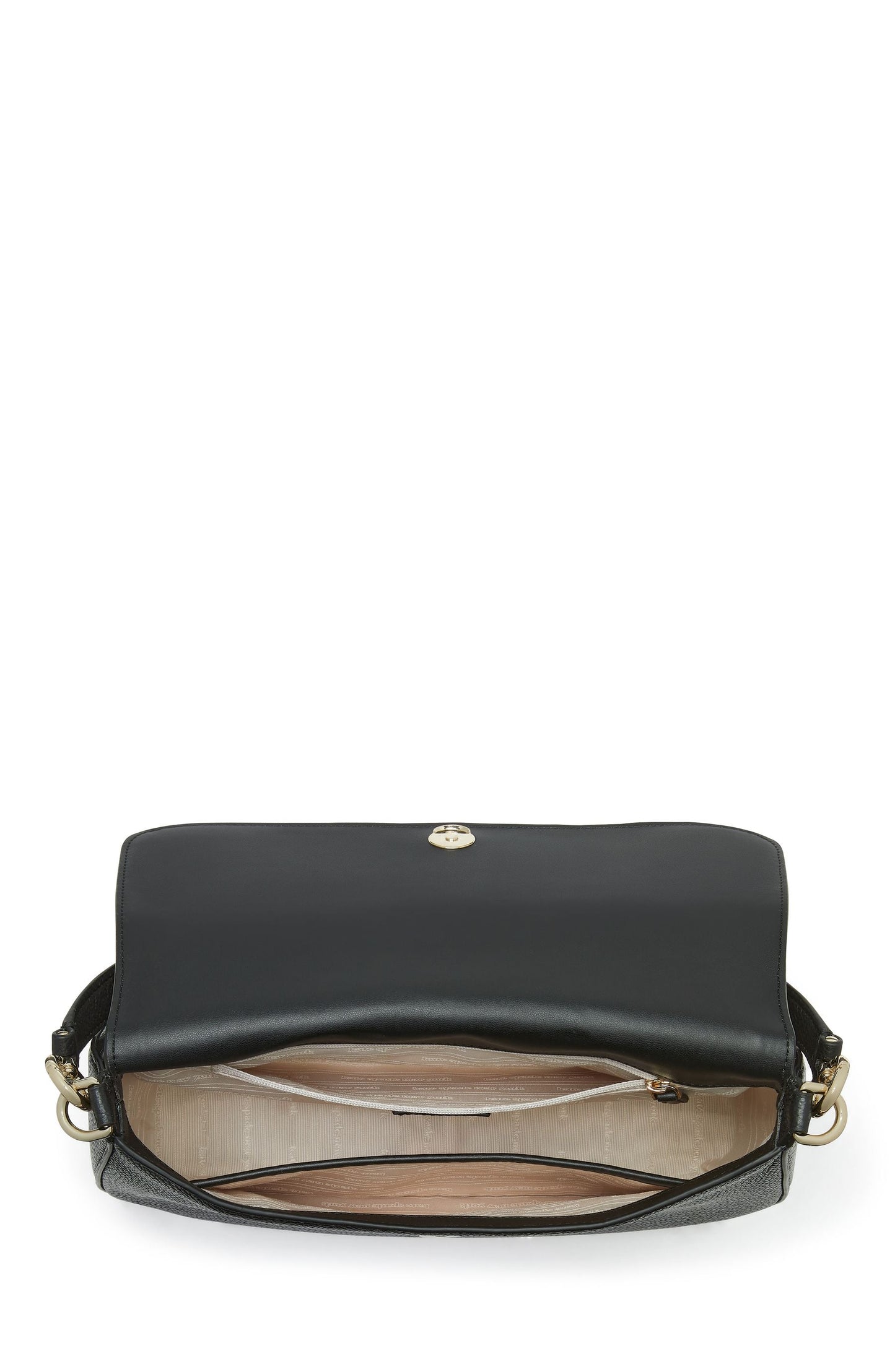 Hudson Pebbled Leather Flap Shoulder Bag