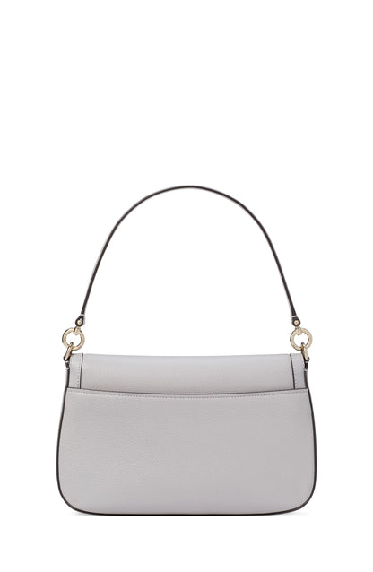 Hudson Pebbled Leather Flap Shoulder Bag