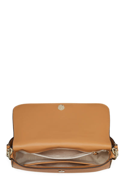 Hudson Pebbled Leather Flap Shoulder Bag
