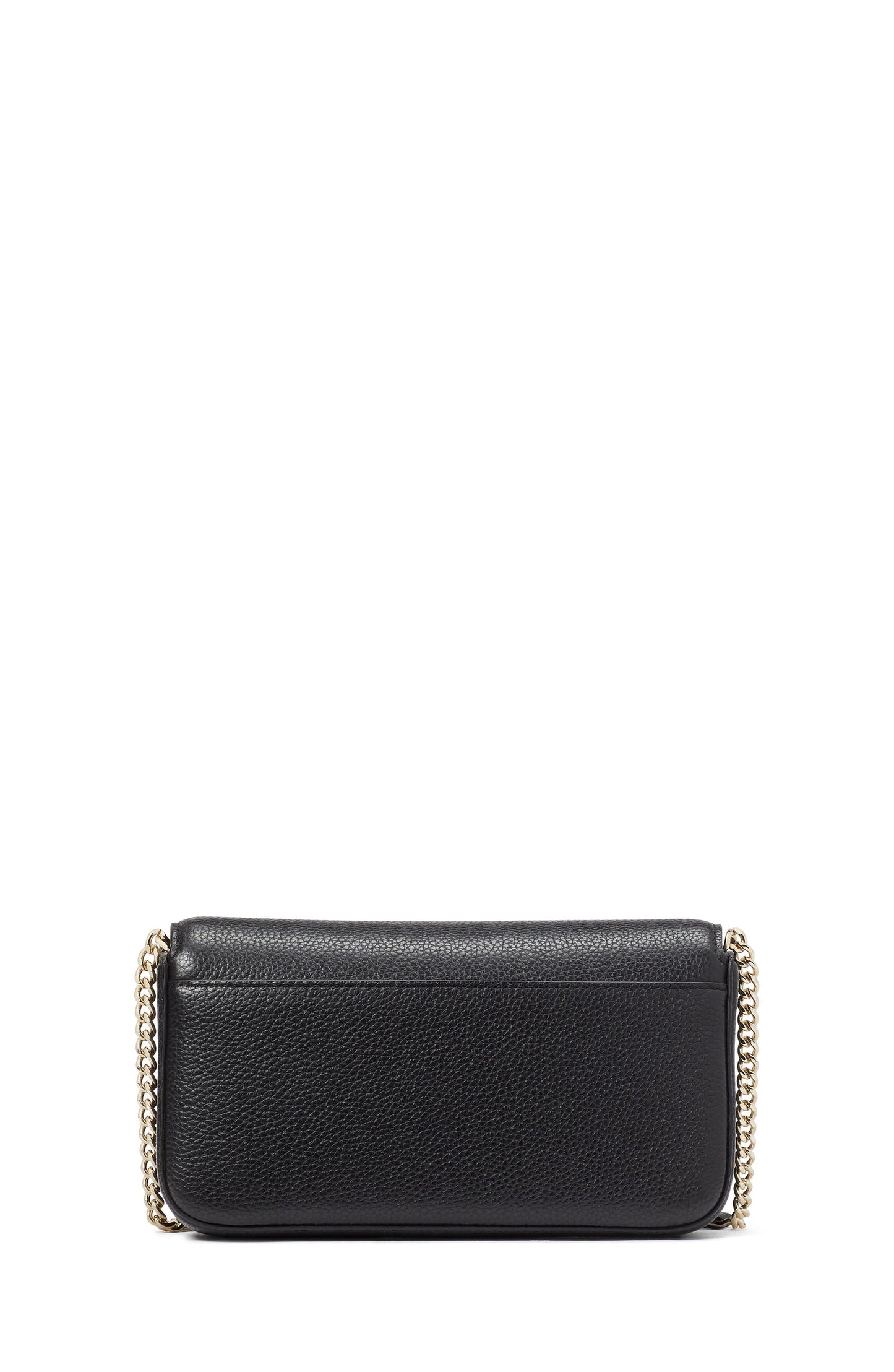 Ava Pebbled Leather Flap Chain Wallet