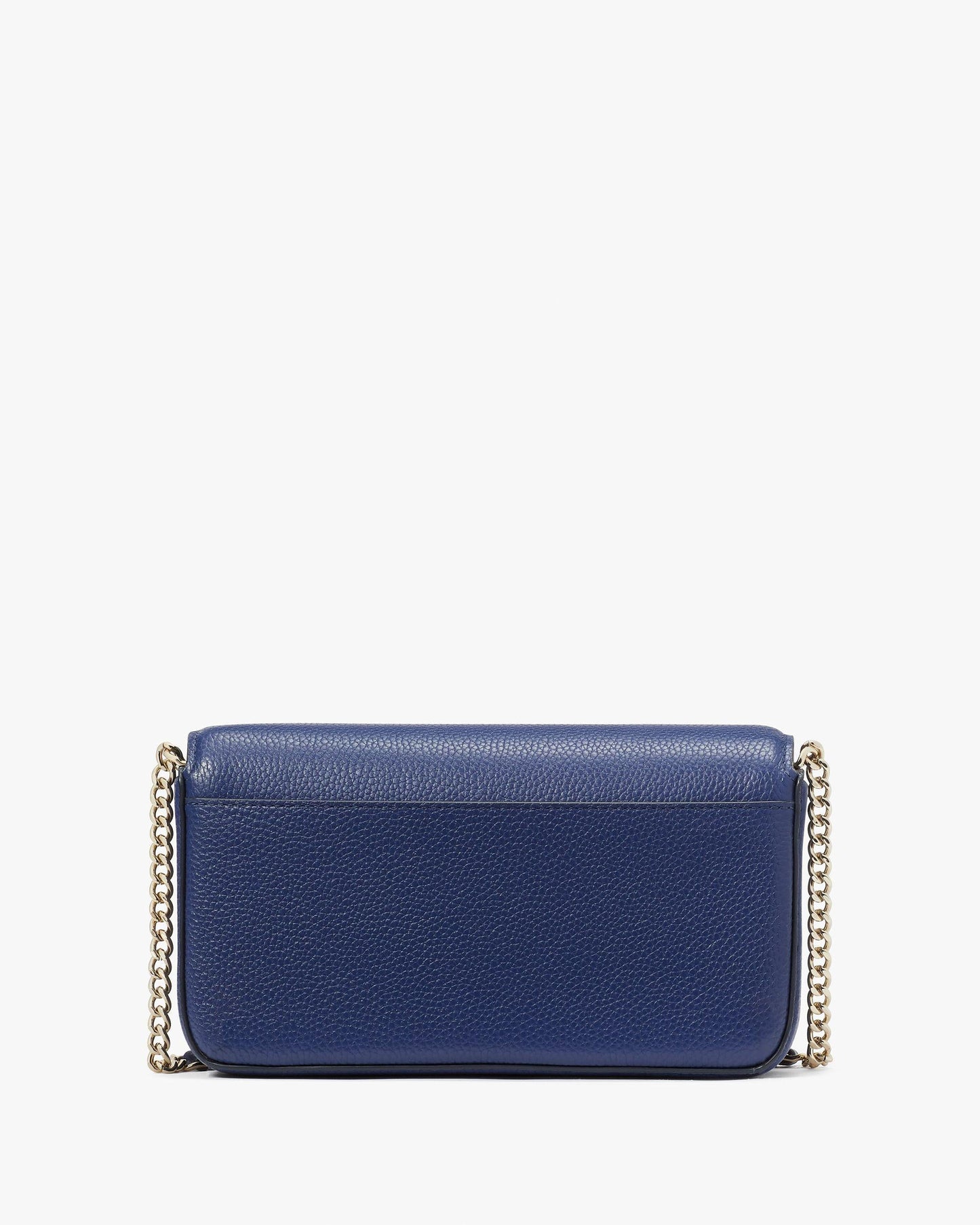 Ava Pebbled Leather Flap Chain Wallet