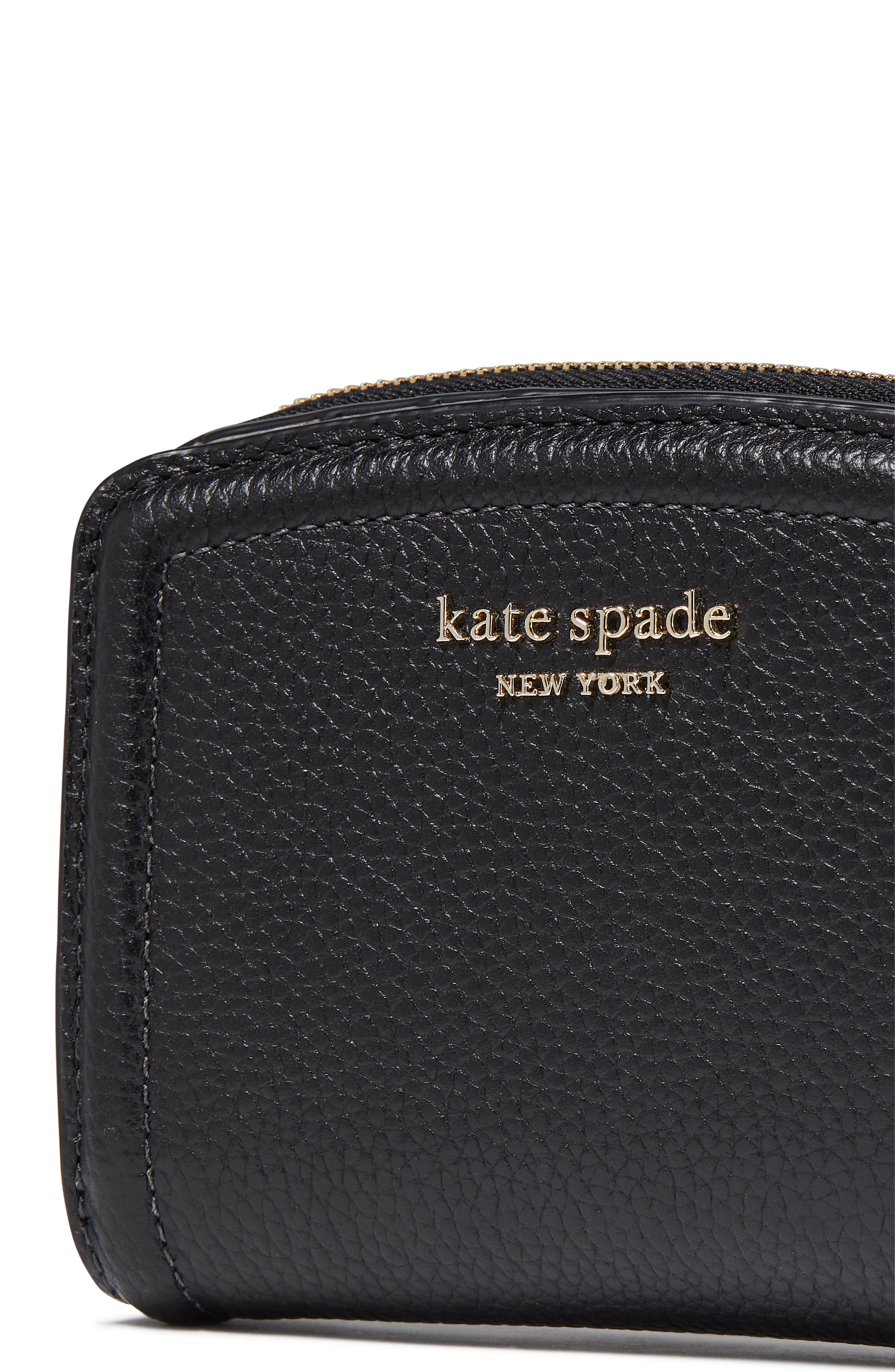 KF937-Ava Zip Bifold Wallet-Black
