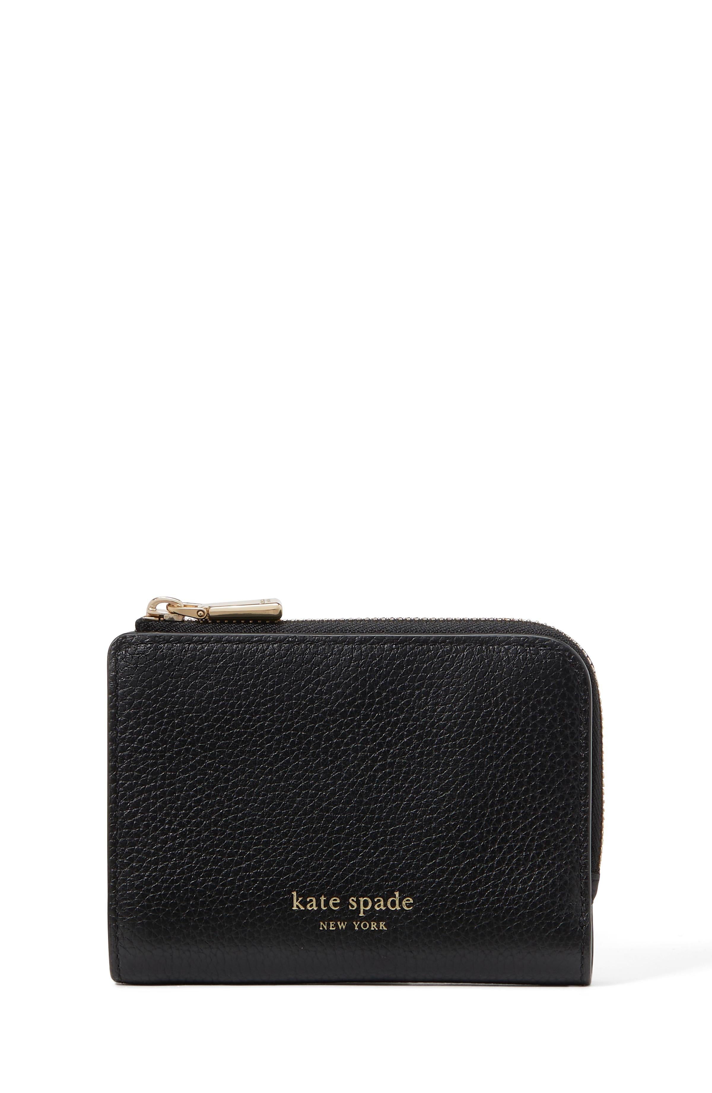 KF937-Ava Zip Bifold Wallet-Black