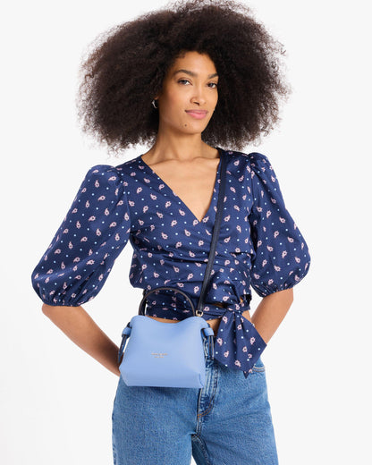 Knott Colorblocked Mini Crossbody Tote