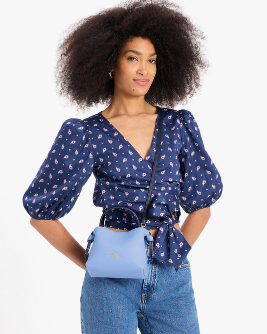 Knott Colorblocked Mini Crossbody Tote