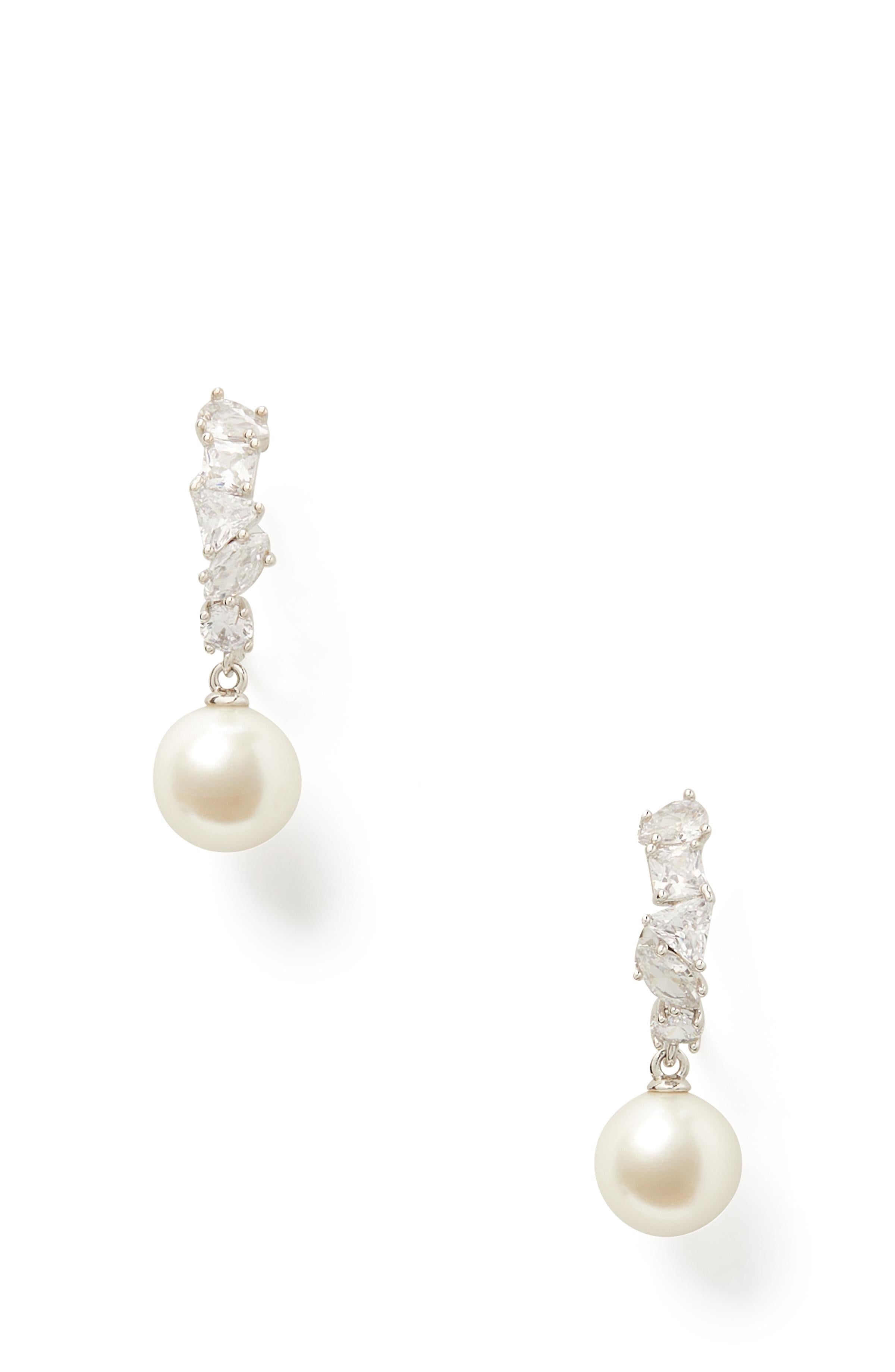 KG264-Happily Ever After Drop Huggies-Clear/Silver