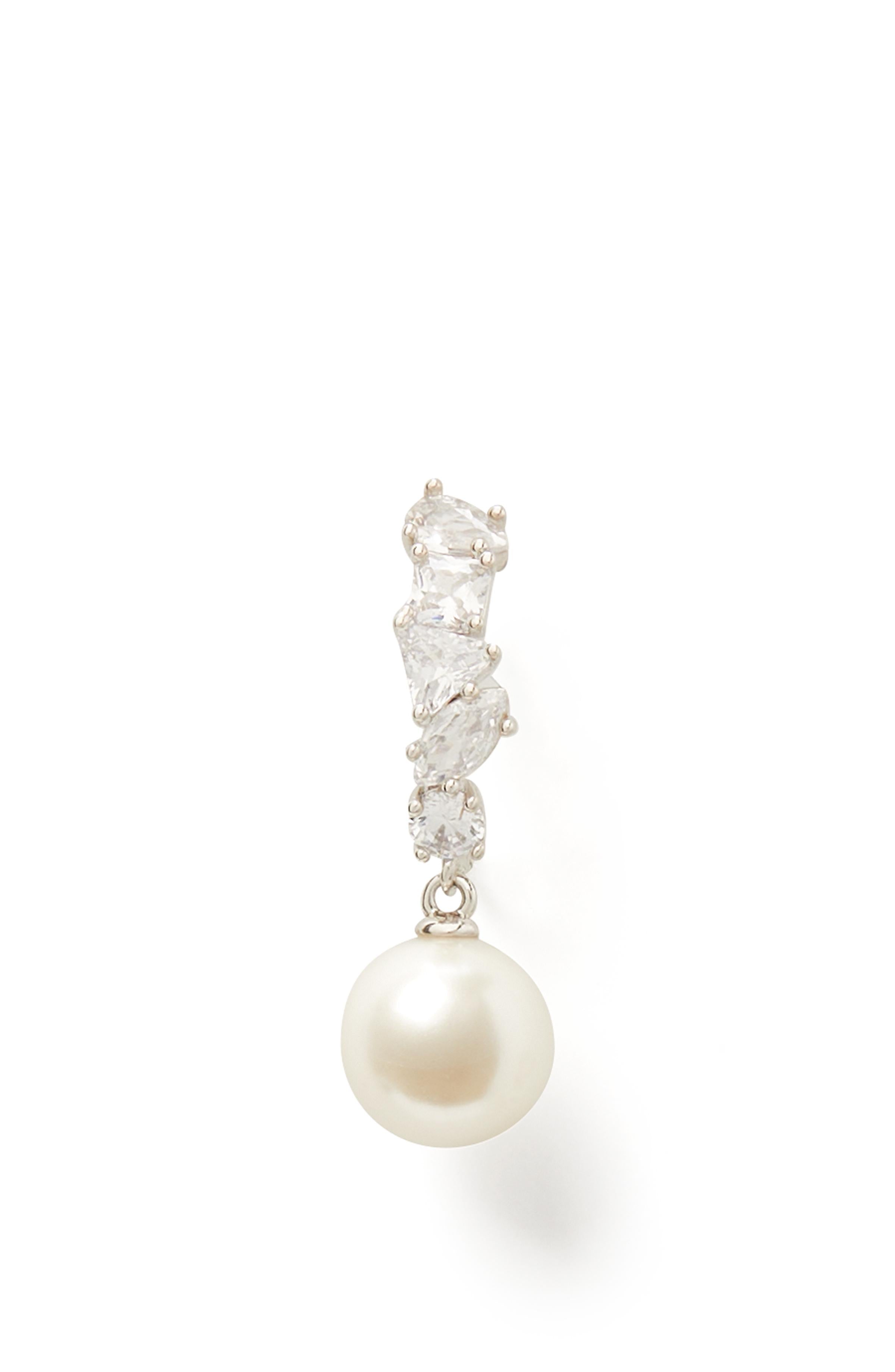 KG264-Happily Ever After Drop Huggies-Clear/Silver