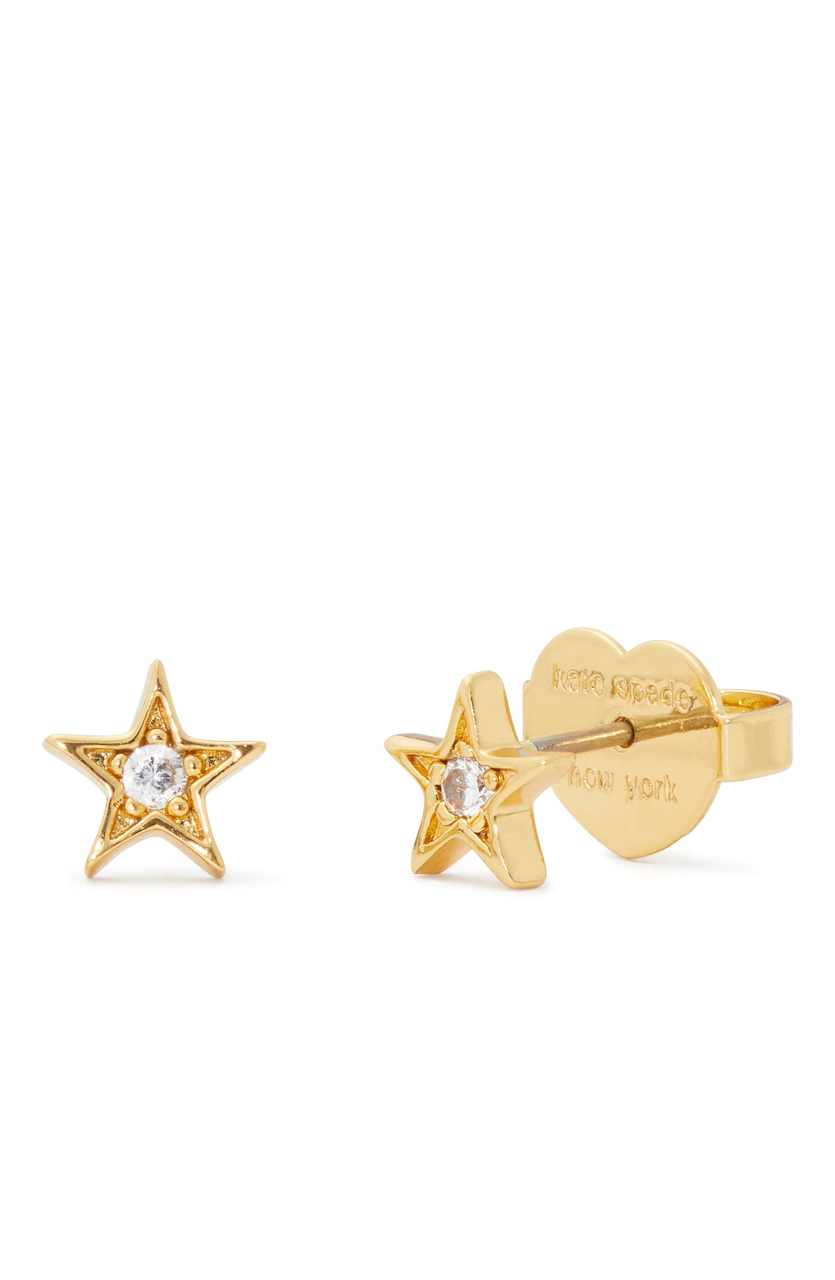 KG290-Set In Stone Mini Star Studs-Gold