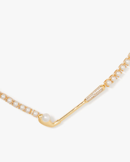 KG358-CLB TENNIS NECK-Cream/Gold