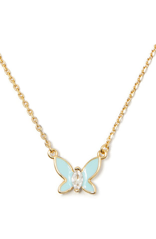 KG371-Social Butterfly Pendant -Turquoise