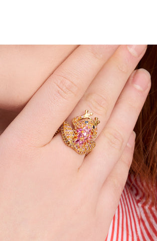 KG384-STATEMENT RING-Pink