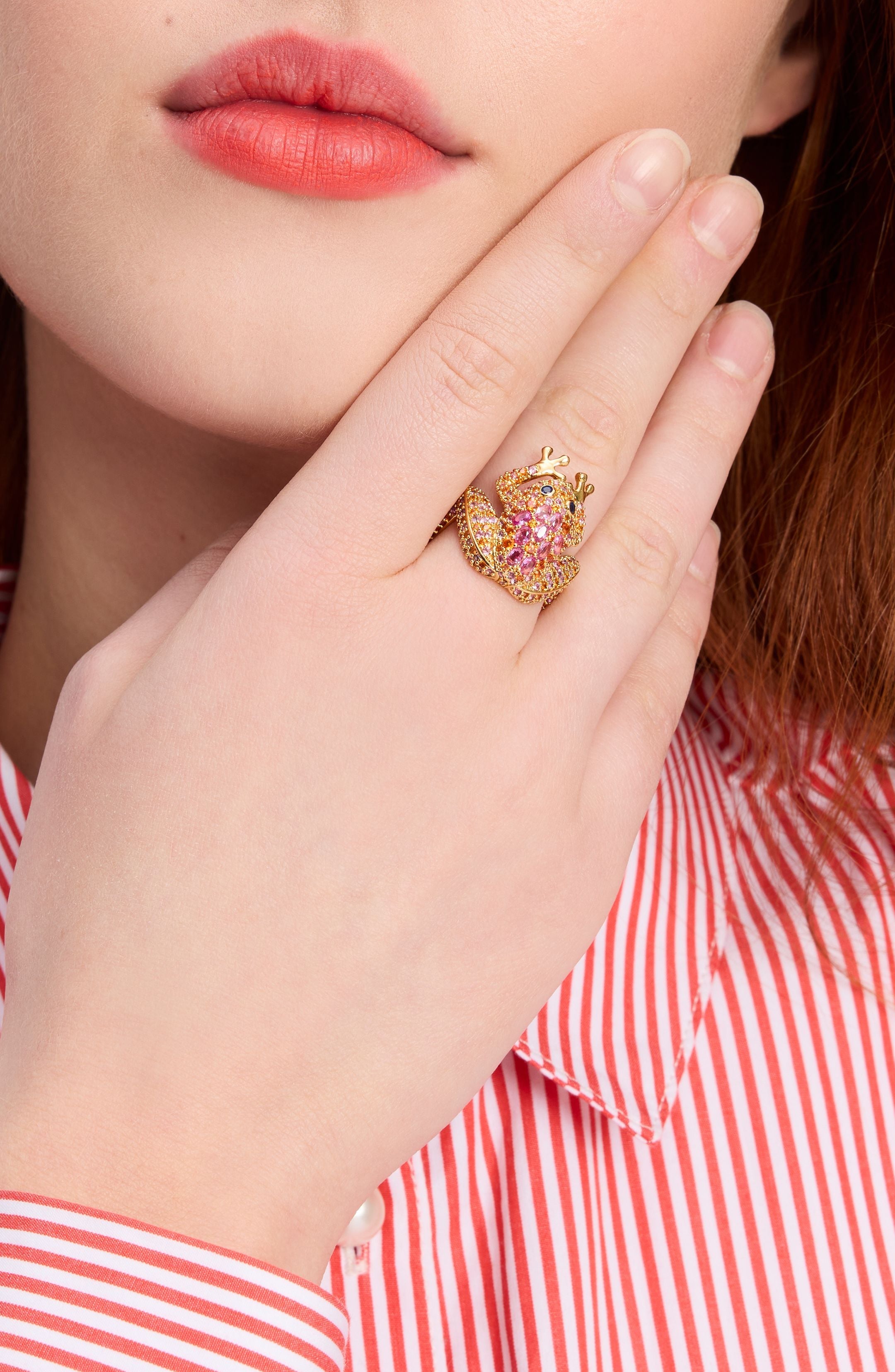 KG384-STATEMENT RING-Pink