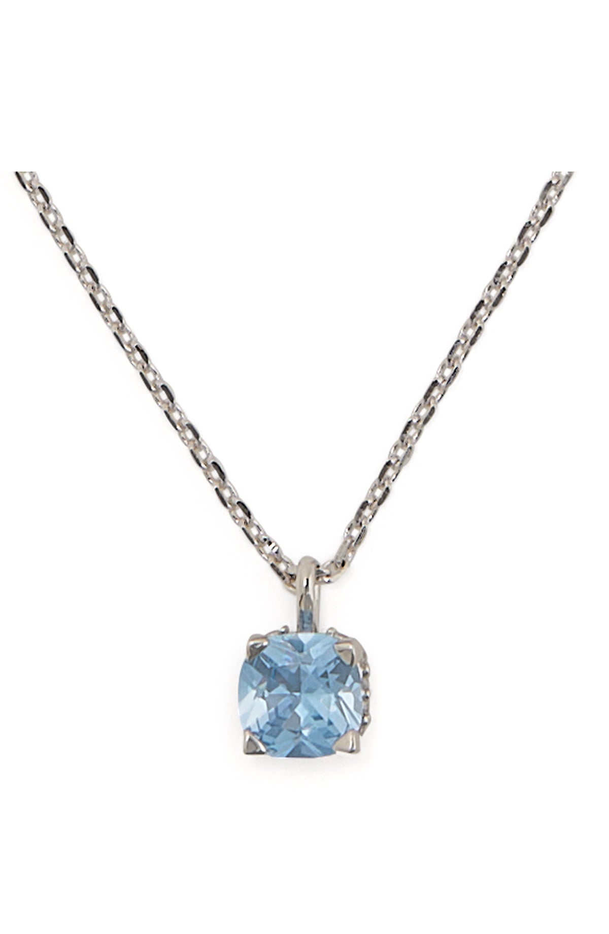 KG896-Little Luxuries 6mm Square Pendant -Blue