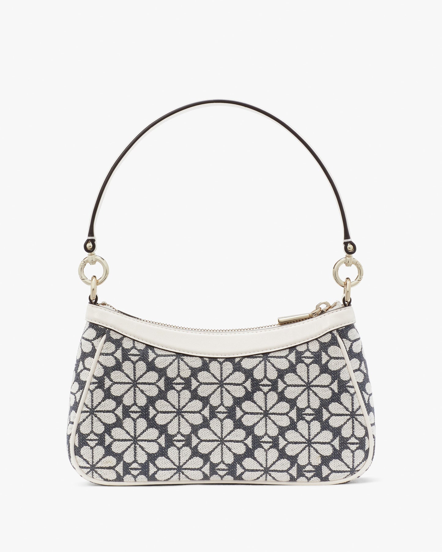 KG905_Spade Flower Jacquard Convertible Shoulder Bag_Charcoal Grey Multi