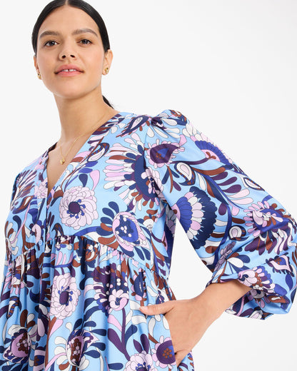 Autumn Paisley Twill Dress