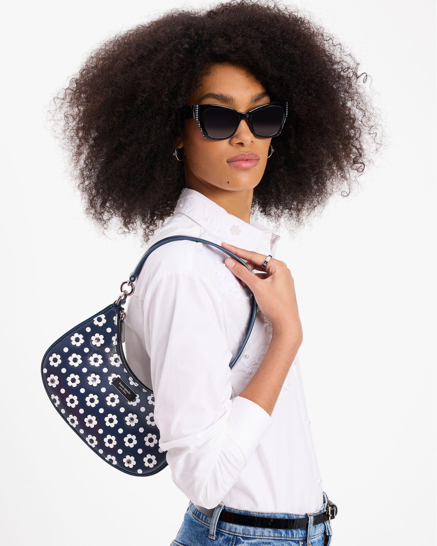 Sam Icon Daisy Dot Small Convertible Crossbody