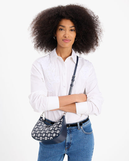 Sam Icon Daisy Dot Small Convertible Crossbody