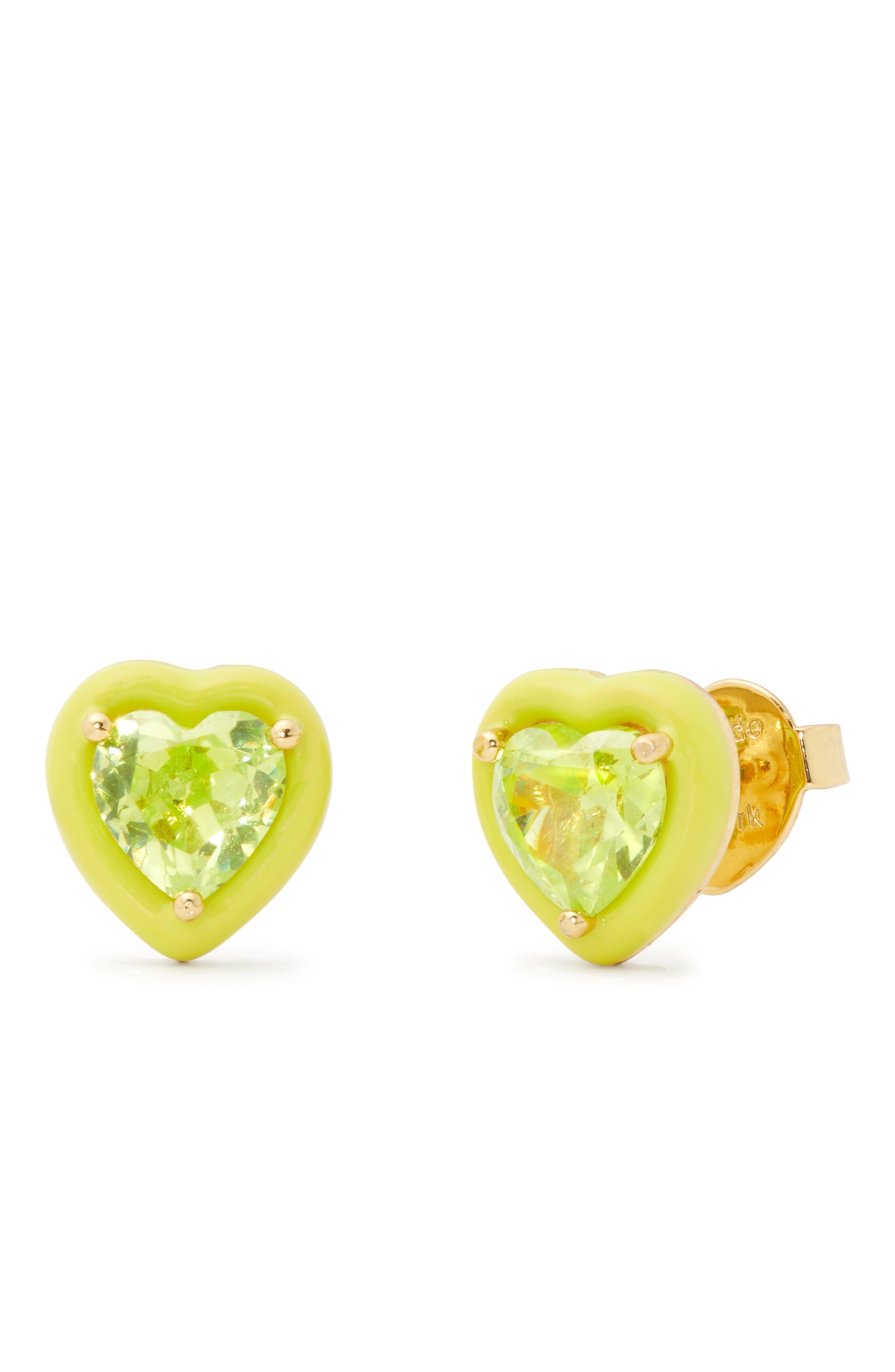 KH374-Sweetheart Studs-Green Multi